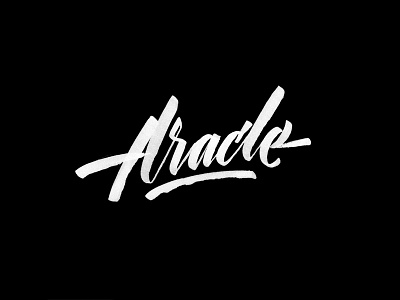 Aracle animation lettering letters logotype production sketch type typography