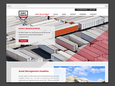 Fleet Trailer colorado denver gif responsive web web design zenman