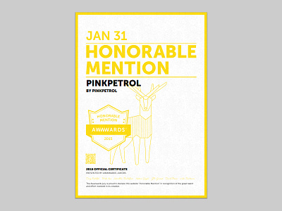 PinkPetrol, Honourable Mention by Awwwards agency award awards awwwards competition design mention pink portfolio sharepoint web webdesign