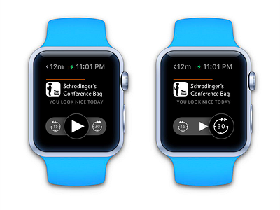 Playing around w/ @marcoarment's Overcast app apple apple watch ios smartwatch watch watchkit