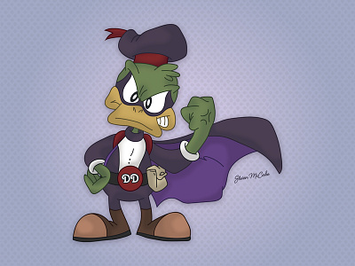 Donald Duckula cape donald duck illustration purple