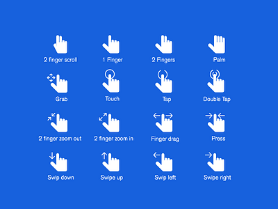 Hand Gestures PSD free psd gestures icons psd