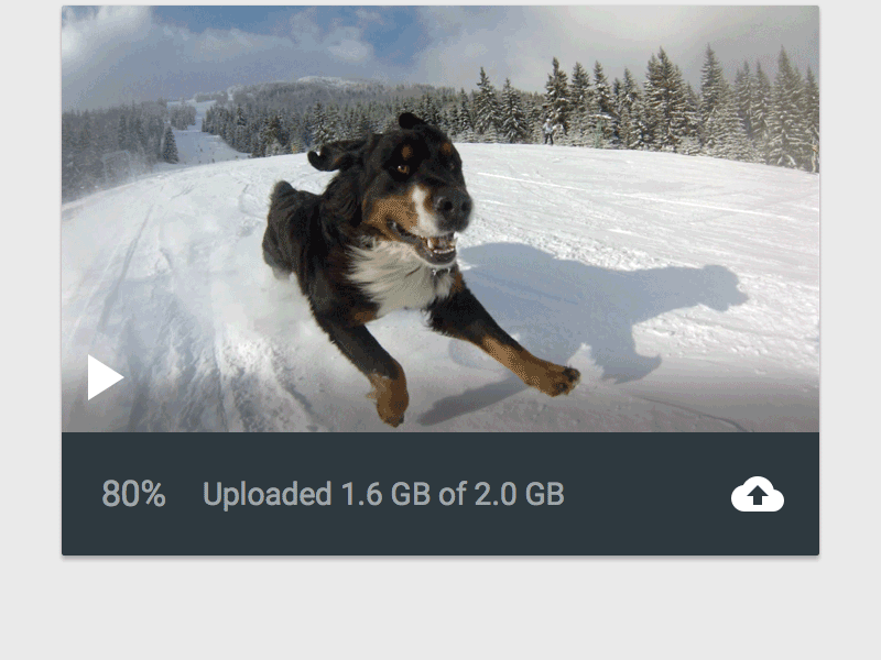 LIVE4 Upload Stream Sample Animation animation dog flat gif icons live4 material design pixel perfect retina ui upload