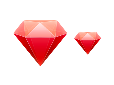 Ruby Icon aloha app icon blood diamond bloodstone crystal crystal stone diamond game gem gem mac icon macos icon osx icon realistic red diamond ruby sandor skeu skeuomorph skeuomorphism stone ui icon user interface icon ux icon