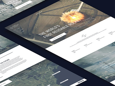 Space X Website Redesign design digital graphic illustrator indesign interface space x ui uiux ux vector webdesign