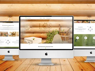 City Sauna landing page ui ux web web design