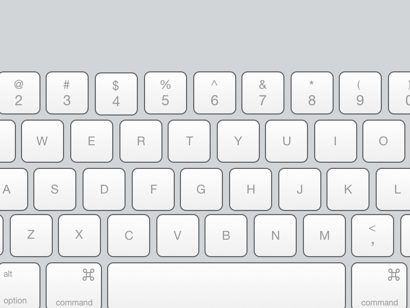 Vector Apple Keyboard in Sketch apple keyboard sketch vector