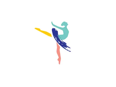 Ballet ballet brush dancer paint stroke