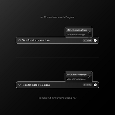 Previous chat hints microinteraction product design ui