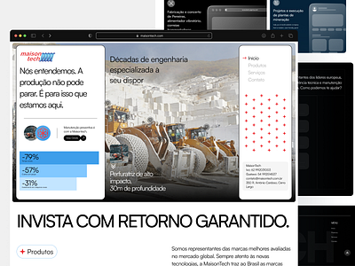 MaisonTech Heavy Machinery Website Design digital design figma design figma inspiration figma ui heavy duty machinery heavy equipment heavy machinery heavy machinery experts industrial design industrial tech maisontech mining business mining equipment mining industry mining solutions mining tech mining technology professional web design tech innovation web design