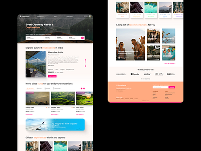 TravelGenie - Travel Booking figma ui website design