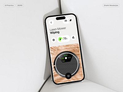 28/60 - Smart cleaning robot controls page ui