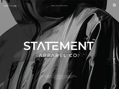 STATEMENT - Apparel fashion Logo And Branding concept apparel brand brand identity branding clothing cyber cyberpunk dark design fashion futuristics graphic design illustration logo logo design techwear ui