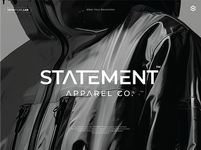 STATEMENT - Apparel fashion Logo And Branding concept apparel brand brand identity branding clothing cyber cyberpunk dark design fashion futuristics graphic design illustration logo logo design techwear ui