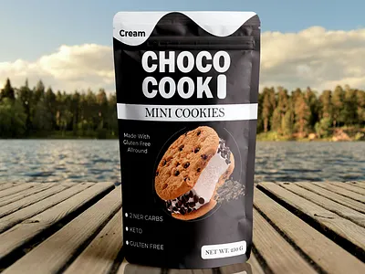 Choco Cook Pouch label design cbd graphic design hemo label logo packaging pouch supplement