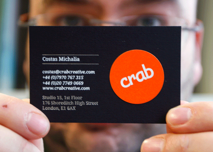 Crab Creative Brand / Business Cards branding graphic design logo