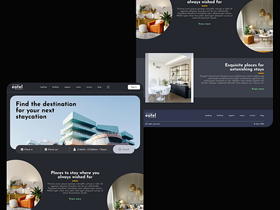 Eatel - A place to stay figma ui ux