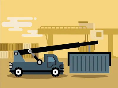 WIP Showreel car flat illustration illustrator showreel vector