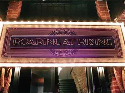 Retro Welcome Sign 20s art deco flapper gatsby hollywood retro sign vintage welcome