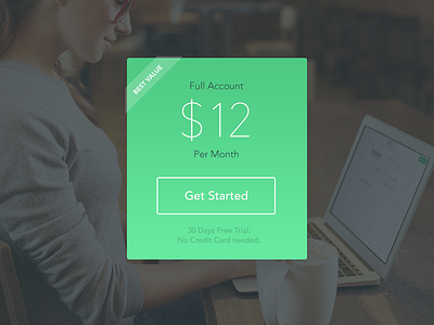 GladBills Pricing landing page pricing signup
