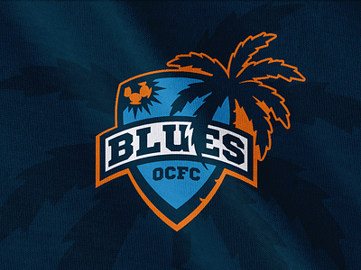 Orange County Blues FC concept crest football logo soccer sports usl pro