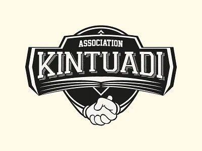 LOGO for KiNTUADi africa association basketball hand icon illustrator line logo sport team vector vintage