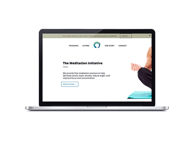 Meditation Initiative Redesign redesign ui ux