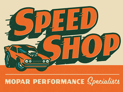 Wall Sign Vintage mopar muscle car speed shop vintage