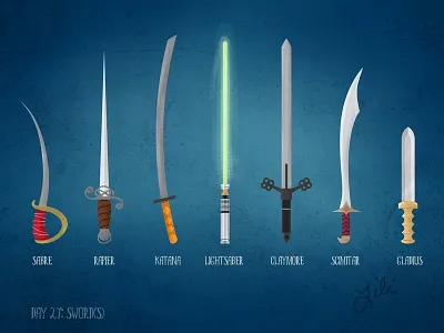 Swords claymore digital painting gladius katana lightsaber photoshop rapier sabre scimitar sword swords weapons