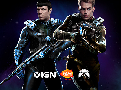 Star Trek Interactive Game Artwork design game ign microsite namco paramount star trek