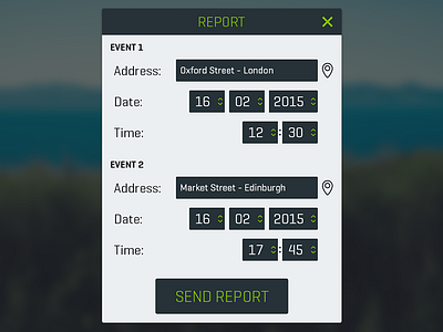 Secret Project - Report Card data date picker report card ui