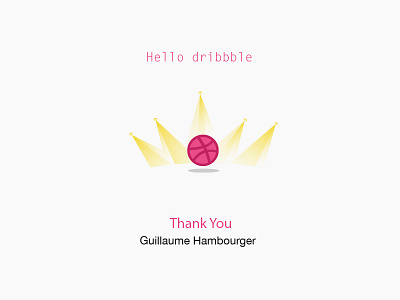 Hello Dribbble crown dribbble dribble invitation hello thanks