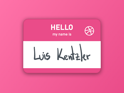 Hello Dribbble! debut hello