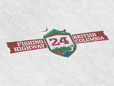 Finalised logo bc bird cabin canada fish horse logo