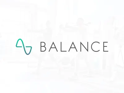 Balance Logo app calories exercise fitness health logo mobile tracker