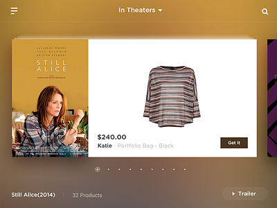 Home page ios8 ipad movie play shop ui ux