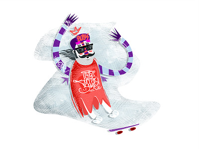 SK8 dibujo dope ilustración skate