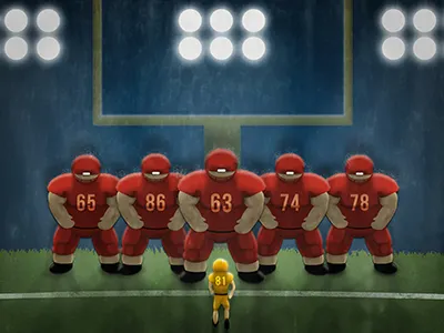 Rise football rain sports underdog