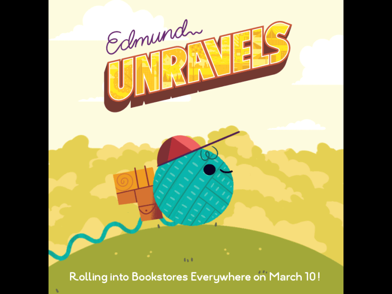 Edmund Unravels Teaser GIF andrew kolb edmund unravels kolbisneat picture book