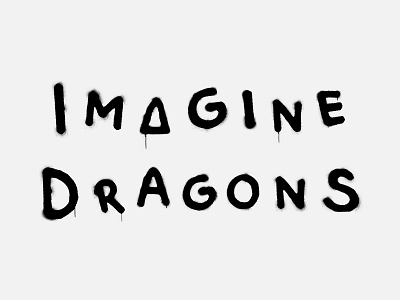 D R ▲ G O N S lettering