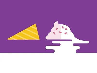 Uh Oh 404 ice cream illustration spill
