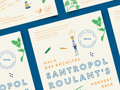 Santropol Roulant graphic design illustration typography