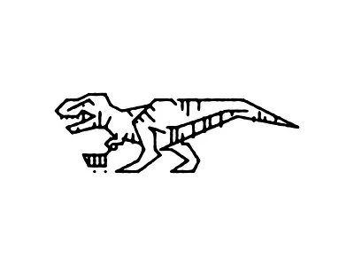 Meat Dept. cart dept dinosaur grocery meat monoline t rex