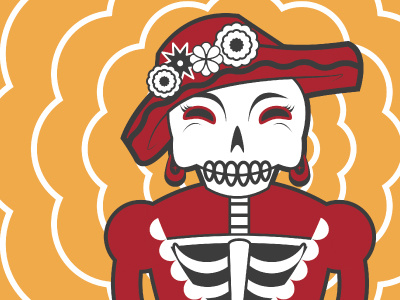 Dia De Los Muertos catrina la