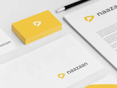 Identity for Naazaan card design identity logo mockup naazaan