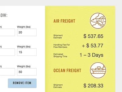 Estimate boat calculator estimate plane ui