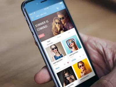 Shopper UI Kit app clean flat glasses ios iphone shop shopping store ui ui kit ux