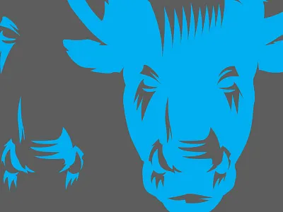 Bull logo drawing bull concept design illustrator logo vector