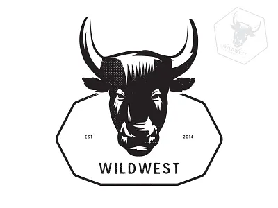 Bull logo drawing v.1.0.0 bull concept design illustrator logo vector
