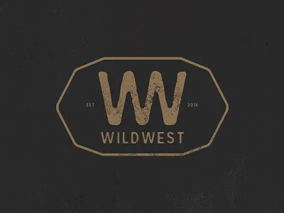 WildWest 'W' logo concept concept design grunge illustrator logo texture vector